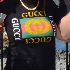 TO SHOW FIT OF GUCCI KIDS SHIRTS IN MY CLOSET